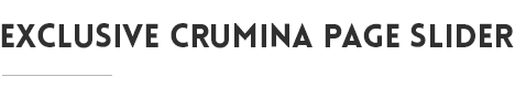 exclusive Crumina Page Slider