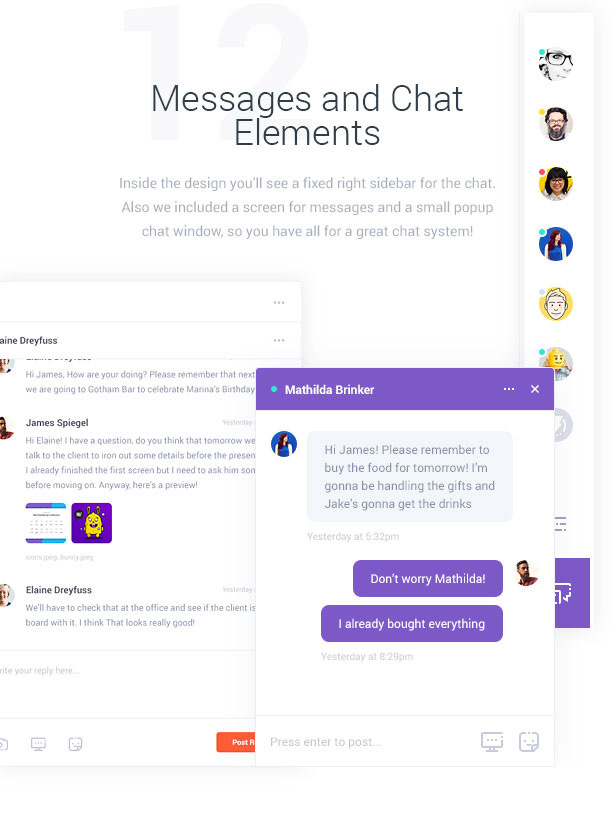 Messages and Chat Elements