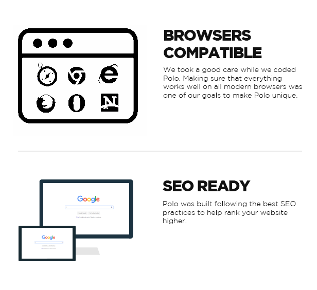 BROWSERS �COMPATIBLE, SEO READY