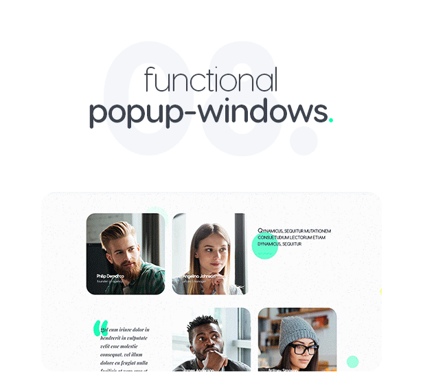 Pop-up animated windows